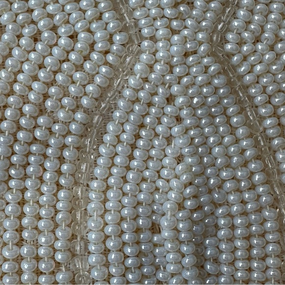 Vintage Satin Lined Seed Bead Evening Bag Clutch Purse AS IS - Picture 7 of 9